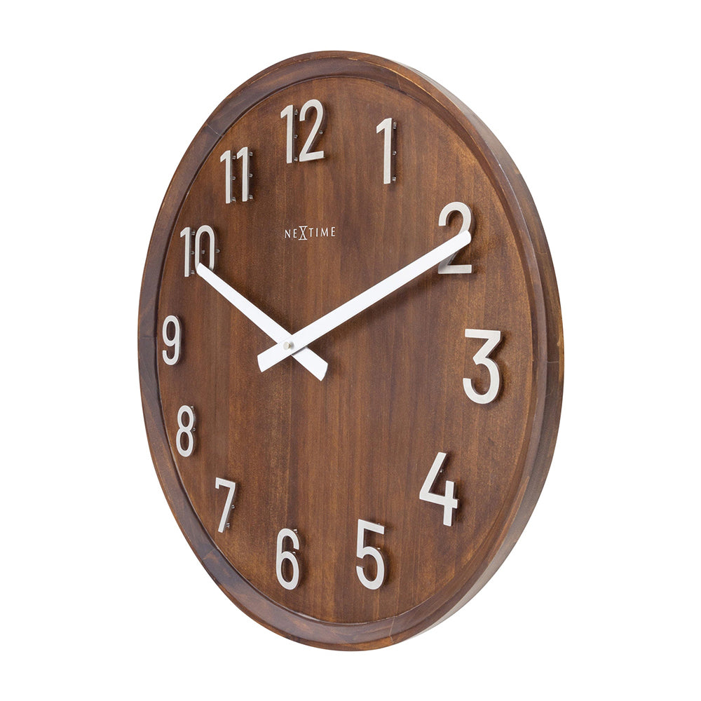 Jam Dinding NeXtime Precious 50cm (Coklat)
