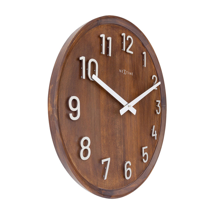 Jam Dinding NeXtime Precious 50cm (Coklat)