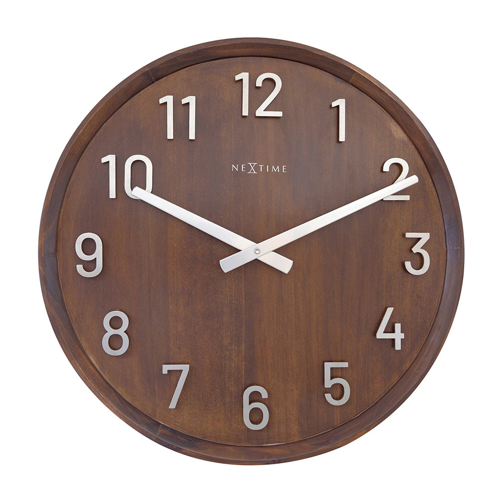 Jam Dinding NeXtime Precious 50cm (Coklat)