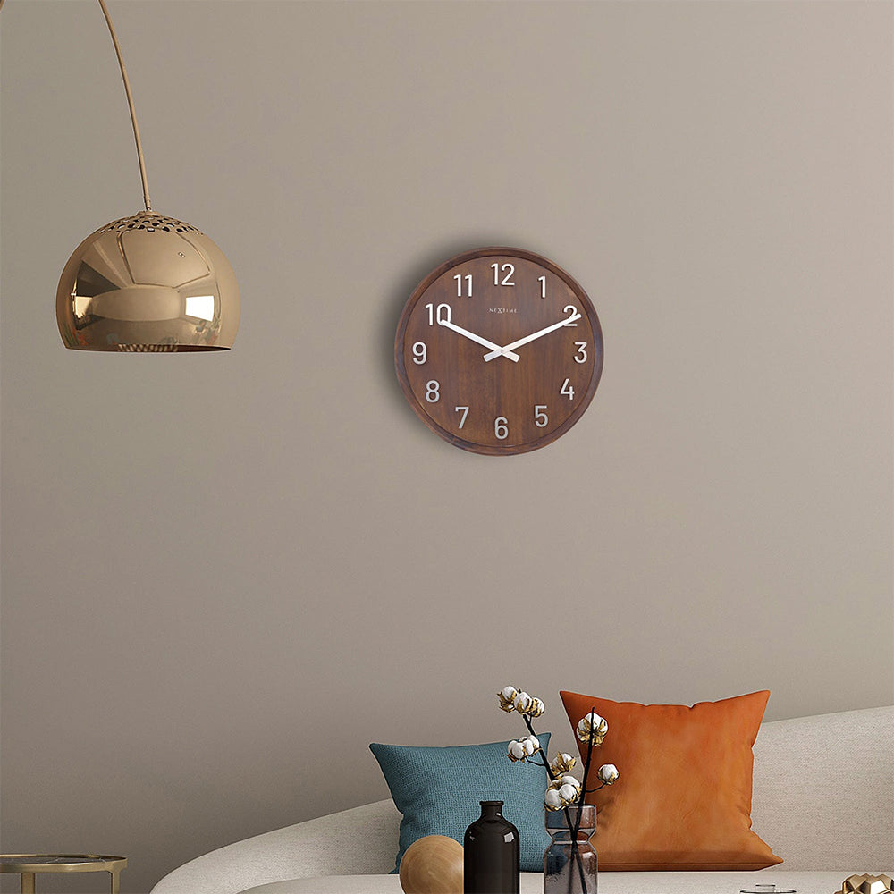 Jam Dinding NeXtime Precious 50cm (Coklat)
