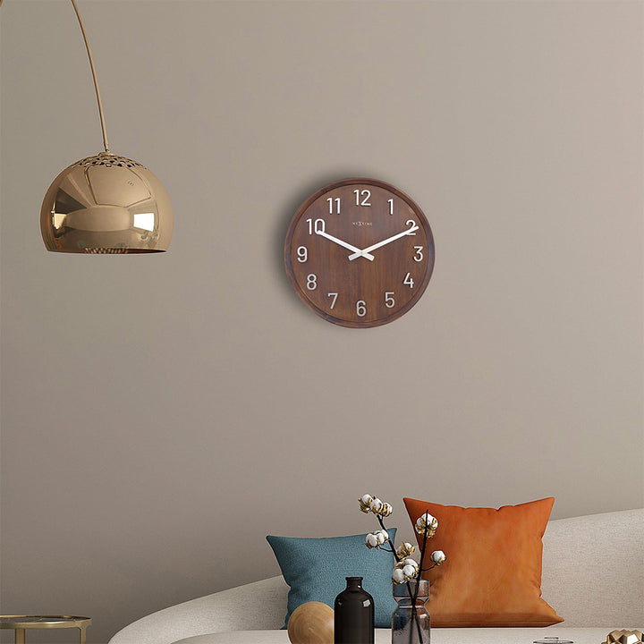 Jam Dinding NeXtime Precious 50cm (Coklat)