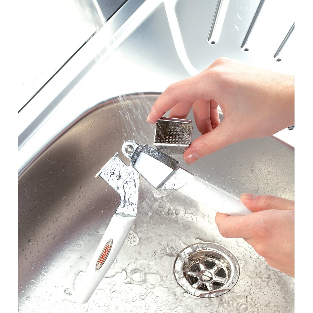 Washing Garlic Press