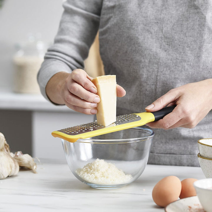 Joseph Joseph Gripgrater Fine Paddle Grater With Bowl Grip (Yellow)
