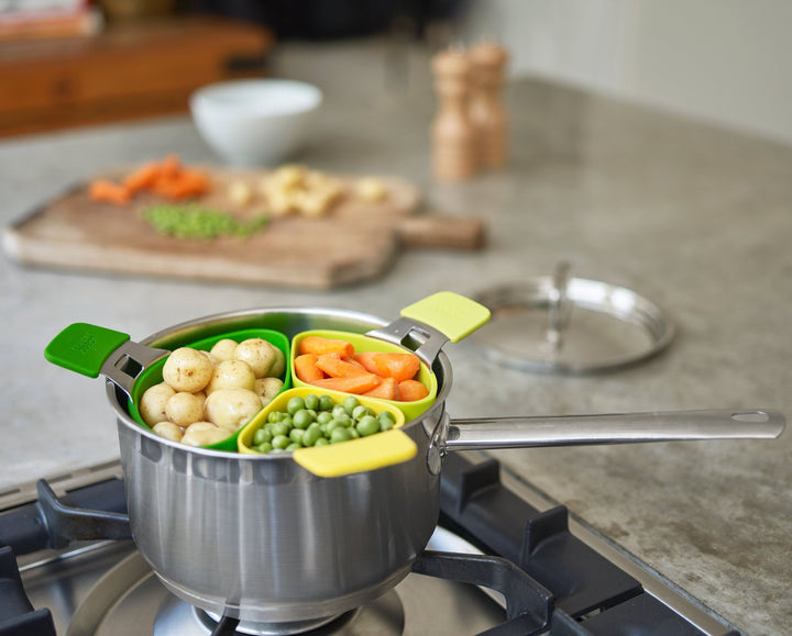 Joseph Joseph Nest Steam 3-piece Steaming Pod Set 6