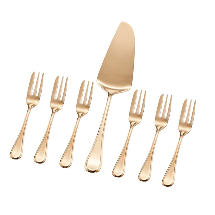 STANLEY ROGERS Chelsea Gold Cake Hidangan Set 7 Keping 