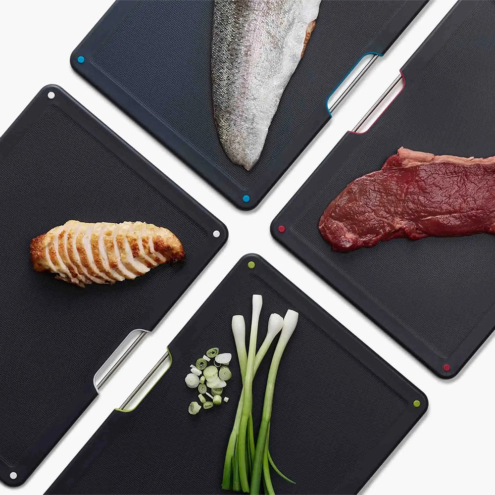 Joseph Joseph Folio Steel 4-Piece Chopping Board Set - Stainless Steel