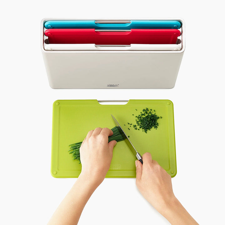 Joseph Joseph Folio Set Papan Cincang 4 Keping Biasa - Perak 