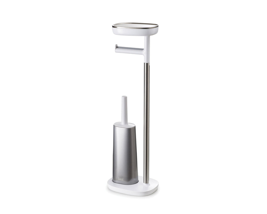 Joseph Joseph EasyStore Plus Toilet Paper Holder with Flex Steel Toilet Brush