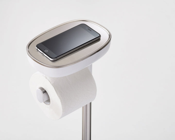 Joseph Joseph EasyStore Plus Toilet Paper Holder with Flex Steel Toilet Brush 4
