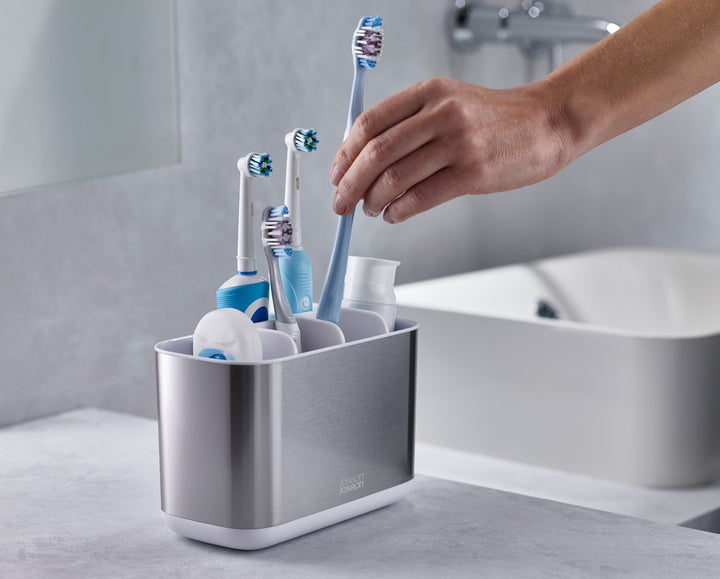 Joseph Joseph EasyStore Steel Large Toothbrush Holder 3