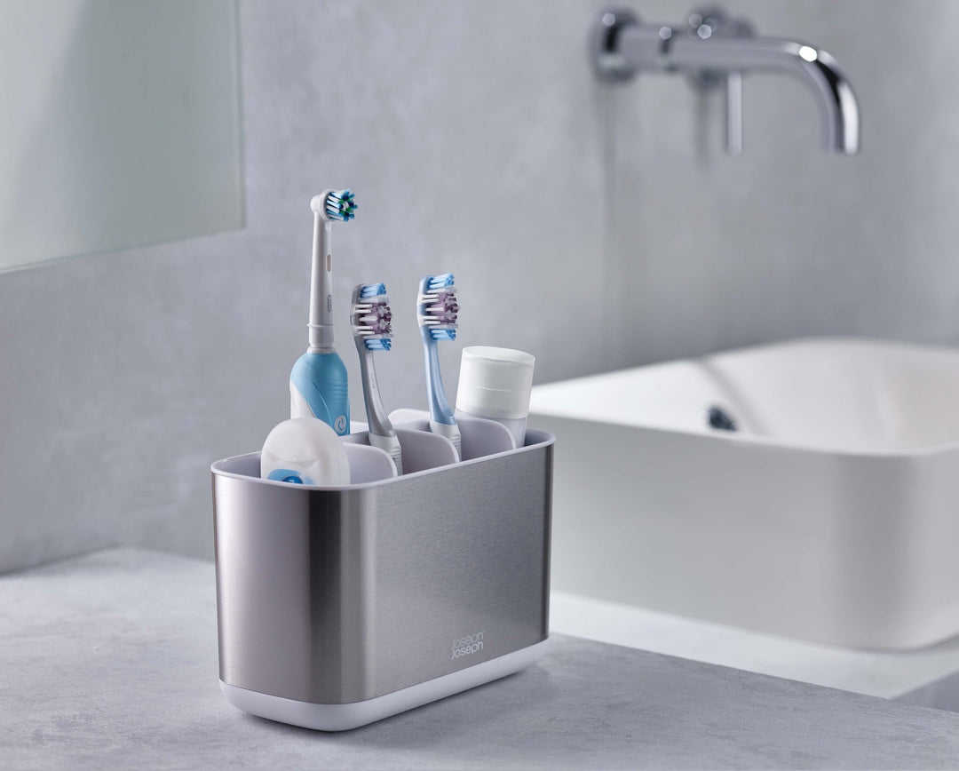 Joseph Joseph EasyStore Steel Large Toothbrush Holder 2