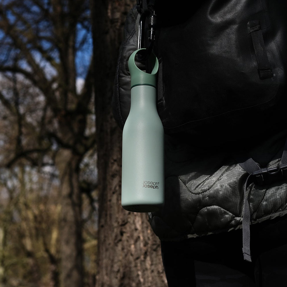 Joseph Joseph Loop 500ml Stainless-Steel Vacuum Insulated Water Bottle (Green)