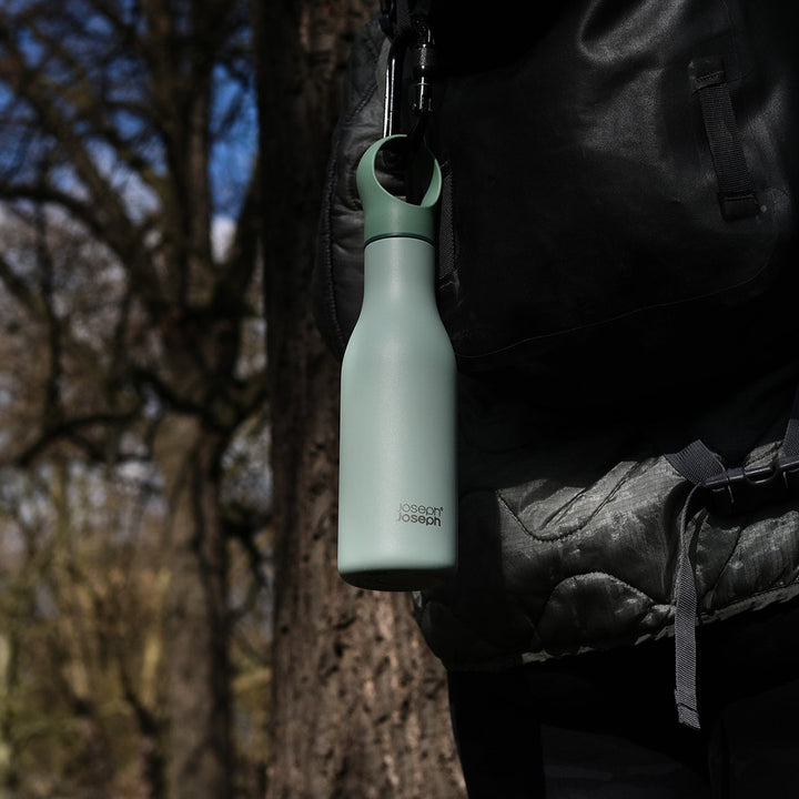 Joseph Joseph Loop 500ml Stainless-Steel Vacuum Insulated Water Bottle (Green)