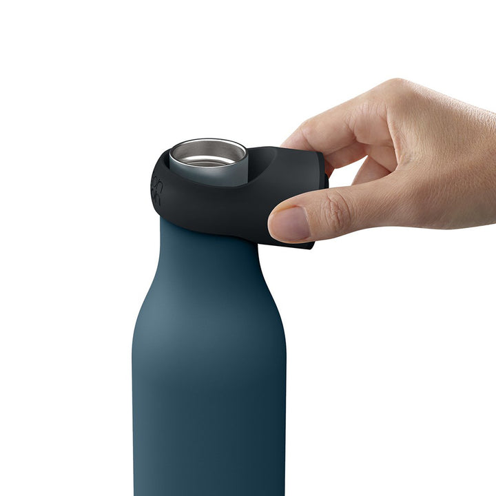 Joseph Joseph Loop 500ml Stainless-Steel Vacuum Insulated Water Bottle (Blue)