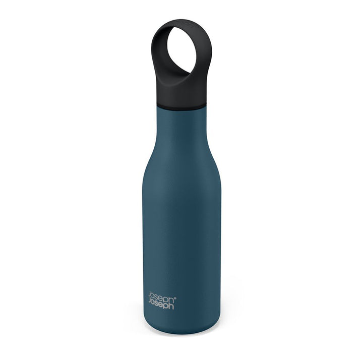 Joseph Joseph Loop 500ml Stainless-Steel Vacuum Insulated Water Bottle (Blue)