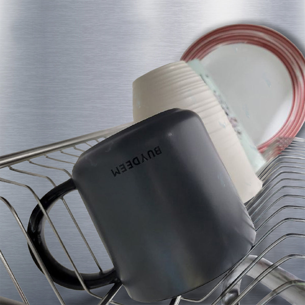 BUYDEEM Mug Seramik, Kelabu Gelap 