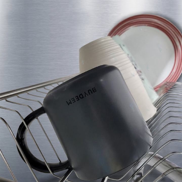 BUYDEEM Mug Seramik, Kelabu Gelap 