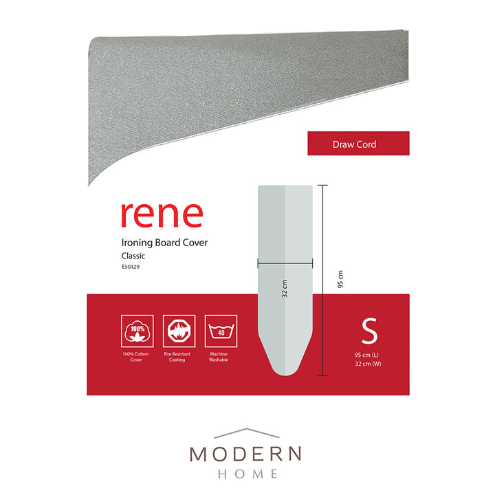 RENE Penutup Papan Seterika Tahan Panas [S/M/L]
