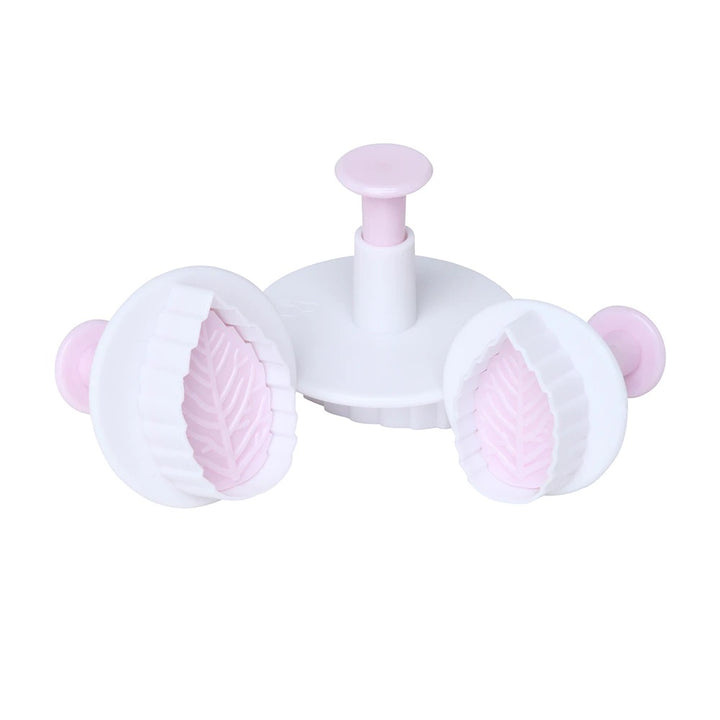 WILTSHIRE Set Pemotong &amp; Penolak Daun Fondant 3pc