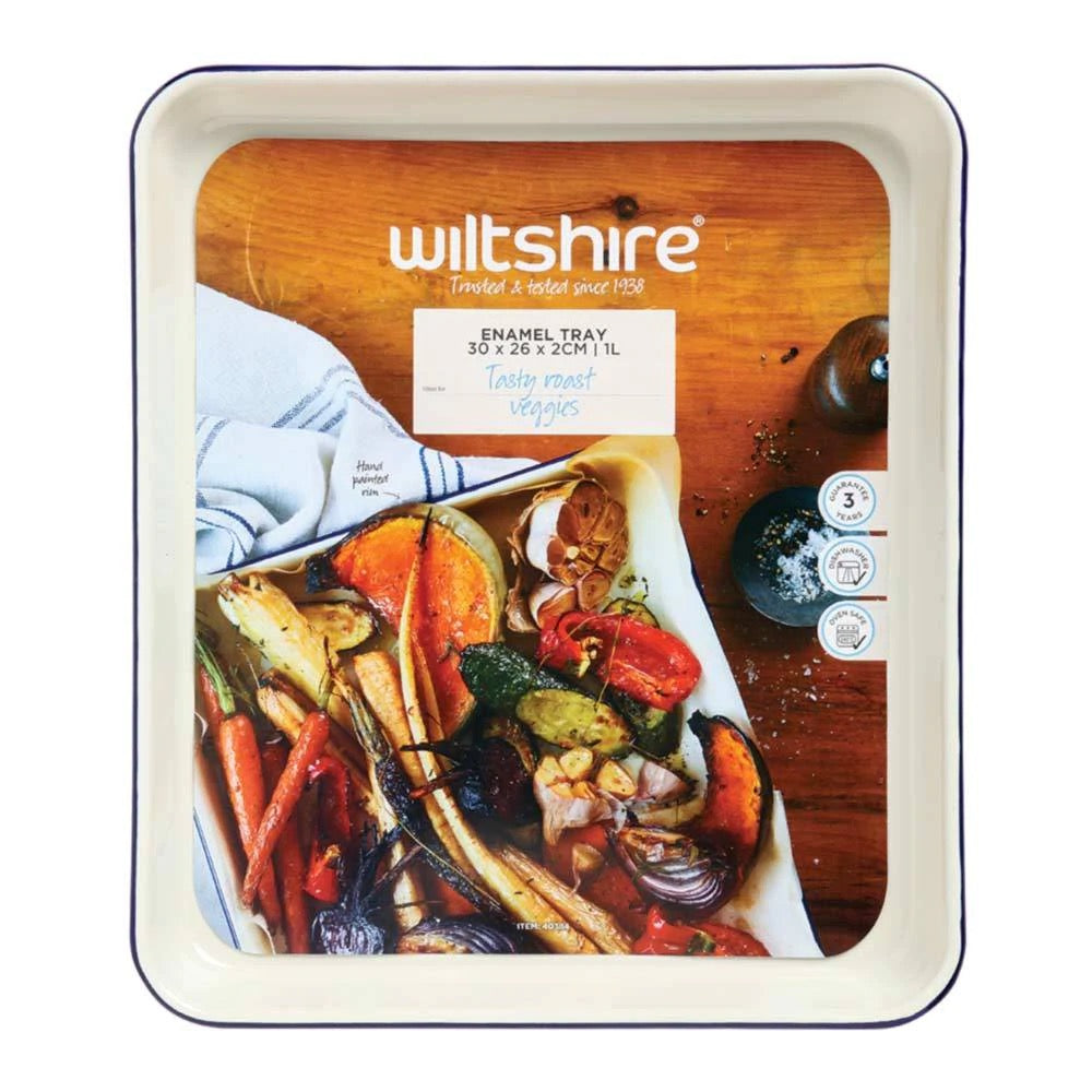 WILTSHIRE Dulang Pembakar Enamel 1L