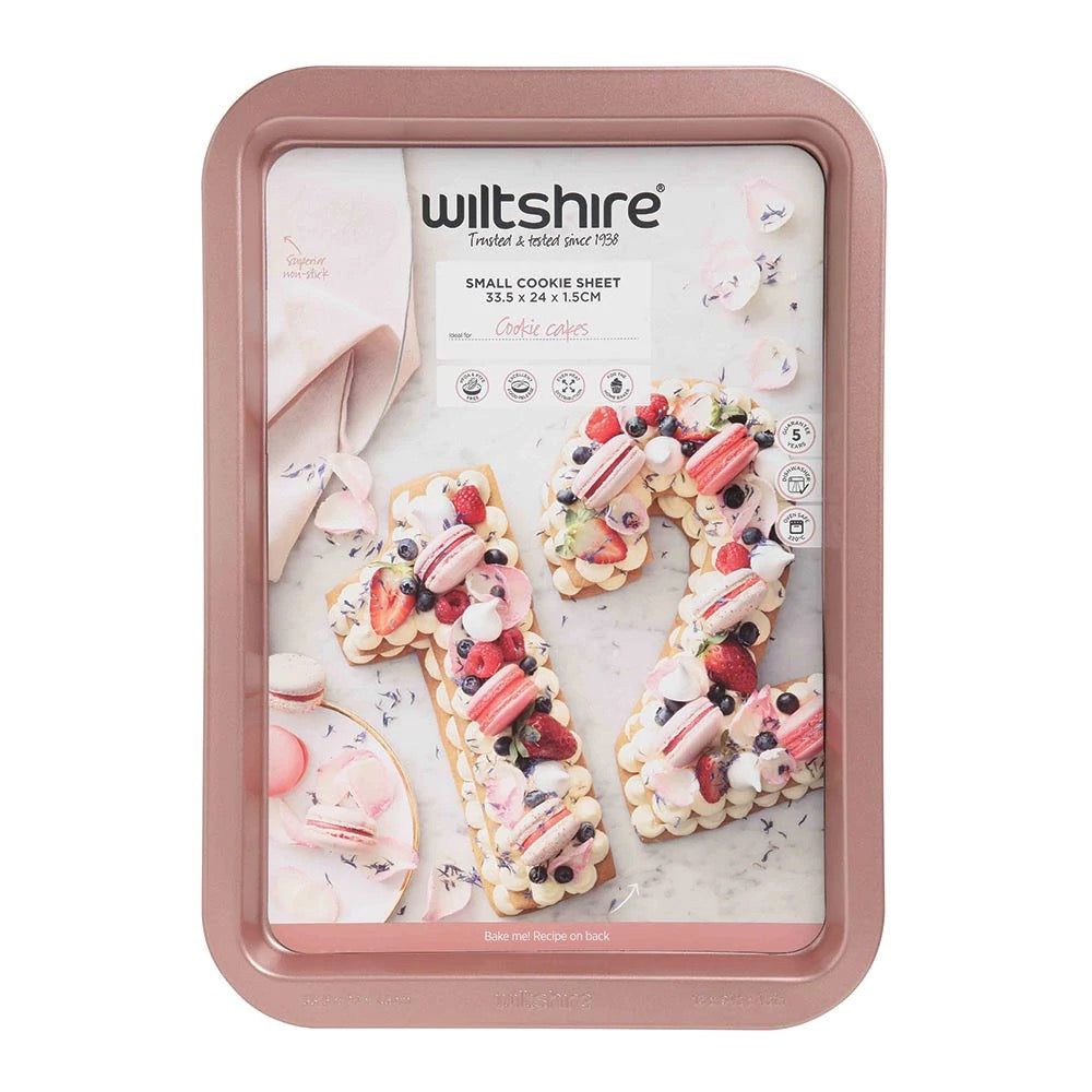 WILTSHIRE Rose Gold Elegant Cookie Sheet 33cm