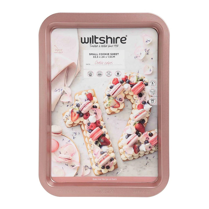 WILTSHIRE Rose Gold Elegant Cookie Sheet 33cm