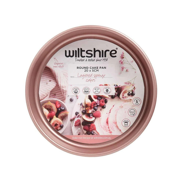 WILTSHIRE Kuali Kek Bulat Elegan Rose Gold 20cm