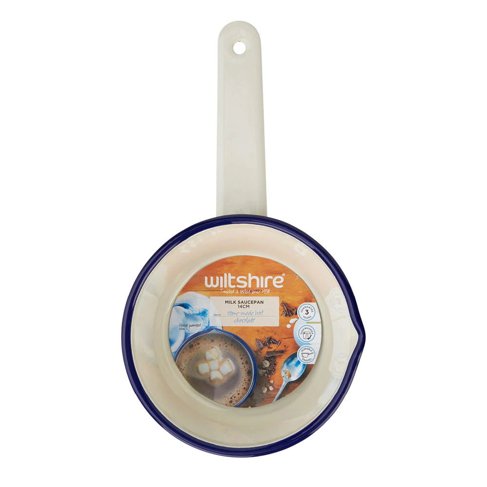 WILTSHIRE Enamel Milk Pan 14cm