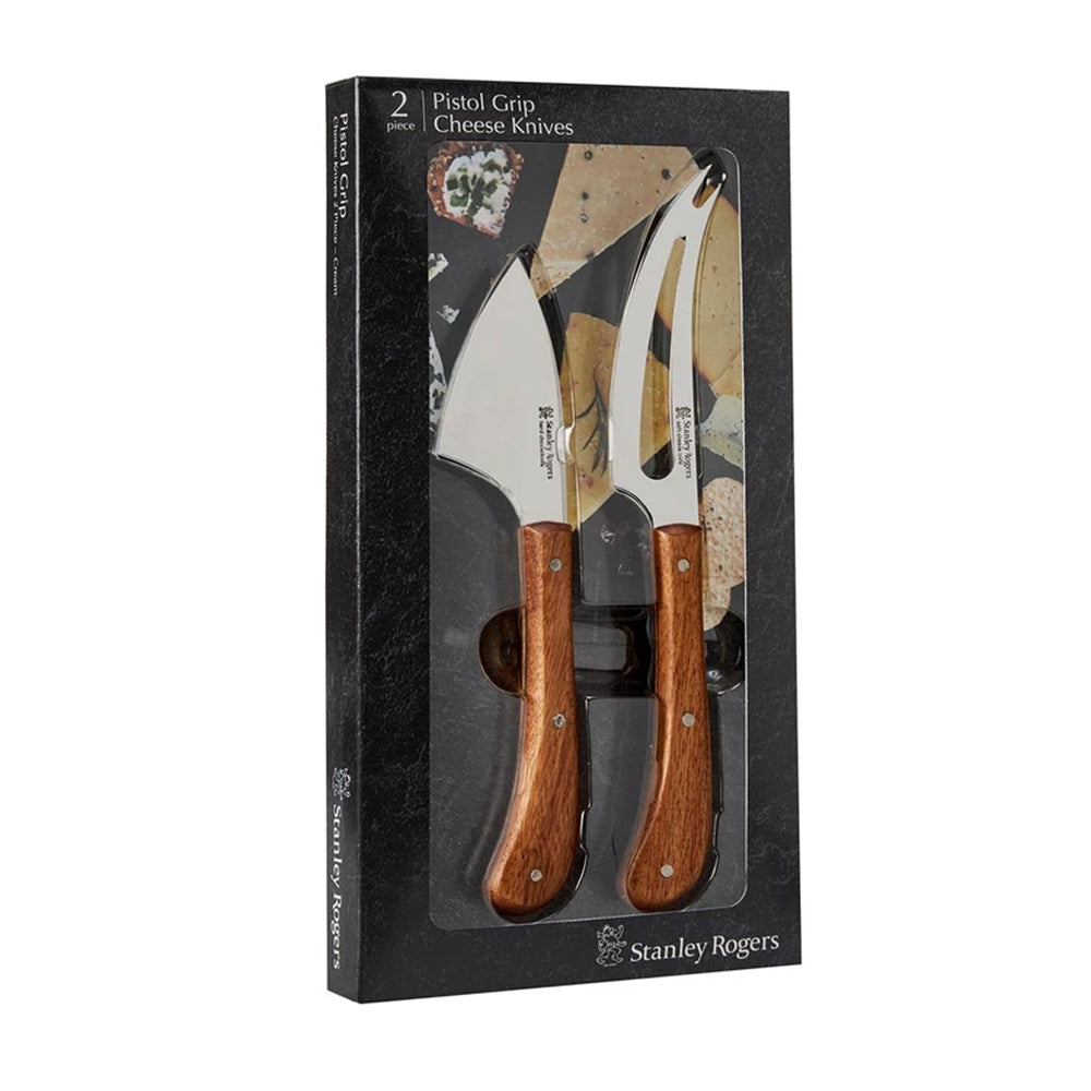 STANLEY ROGERS Pistol Grip Pisau Keju Akasia Set 2pc