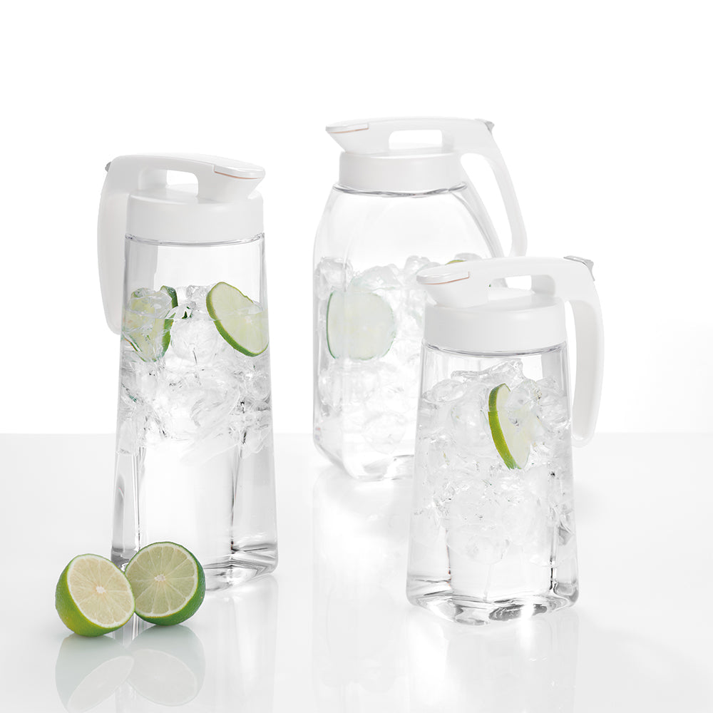 Lustroware Easy Clean Up Pitcher 2.1L White K-1286-W