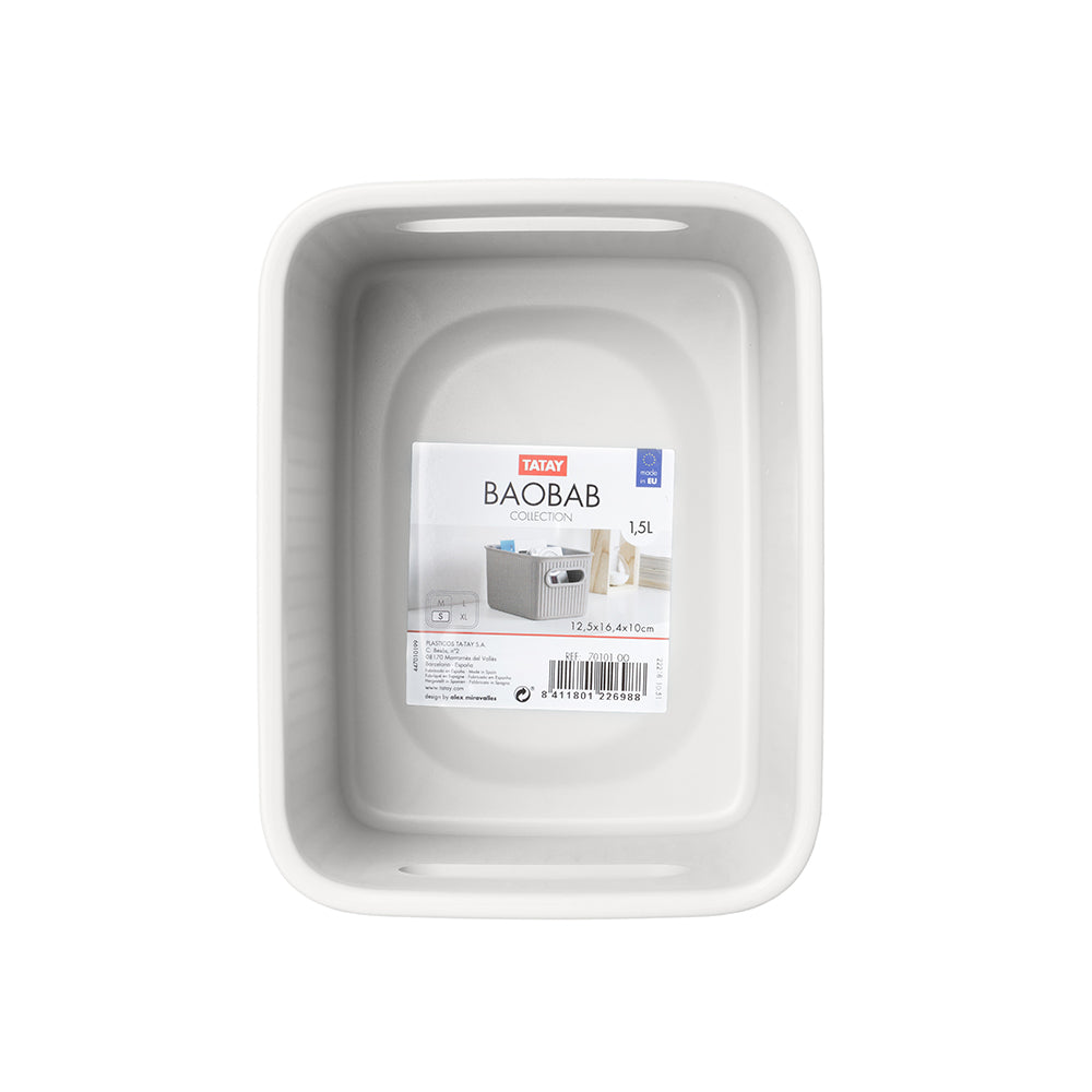 Bakul Penyimpanan Tatay S 1.5L BAOBAB (Putih) T0101.01