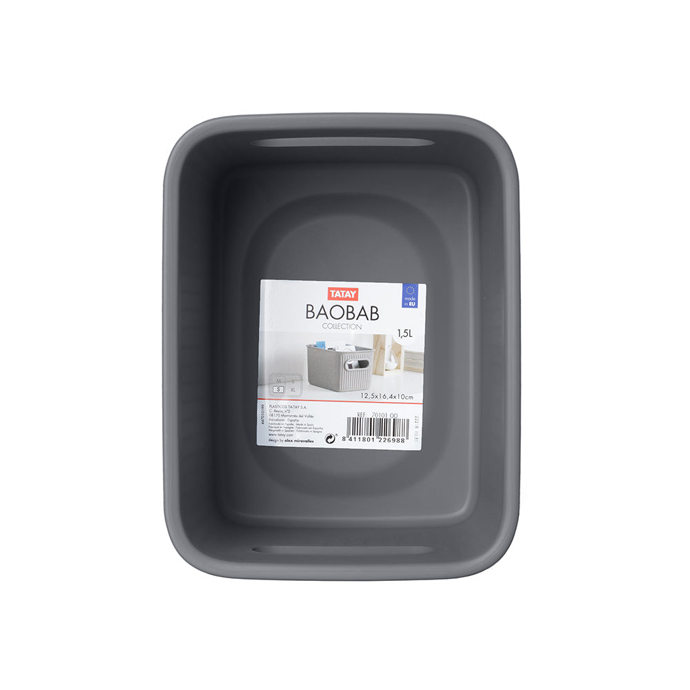 Bakul Penyimpanan Tatay S 1.5L BAOBAB (Kelabu) T0101.14