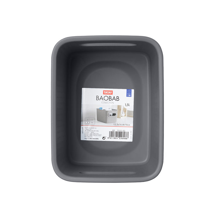 Bakul Penyimpanan Tatay S 1.5L BAOBAB (Kelabu) T0101.14