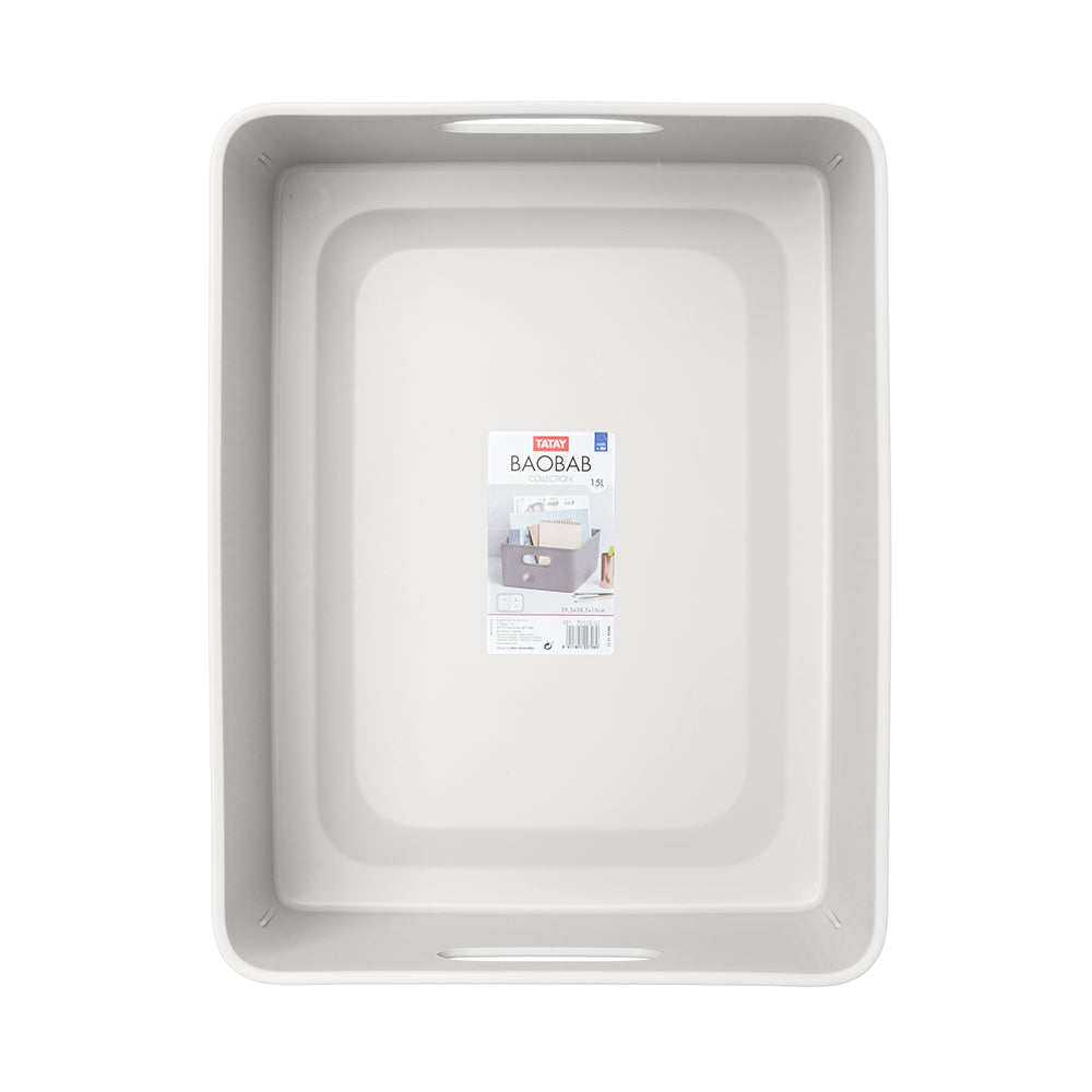 Tatay Storage Basket L 15L BAOBAB (White) T0103.01