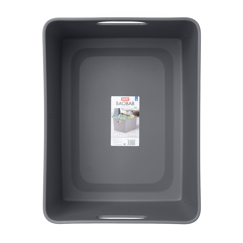 Tatay Storage Basket XL 22L BAOBAB (Grey) T0104.14