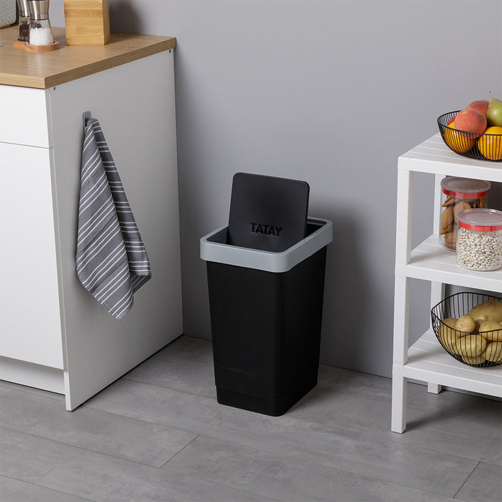 Tatay Swing Dust Bin SMART 25L (Black) T1050.02