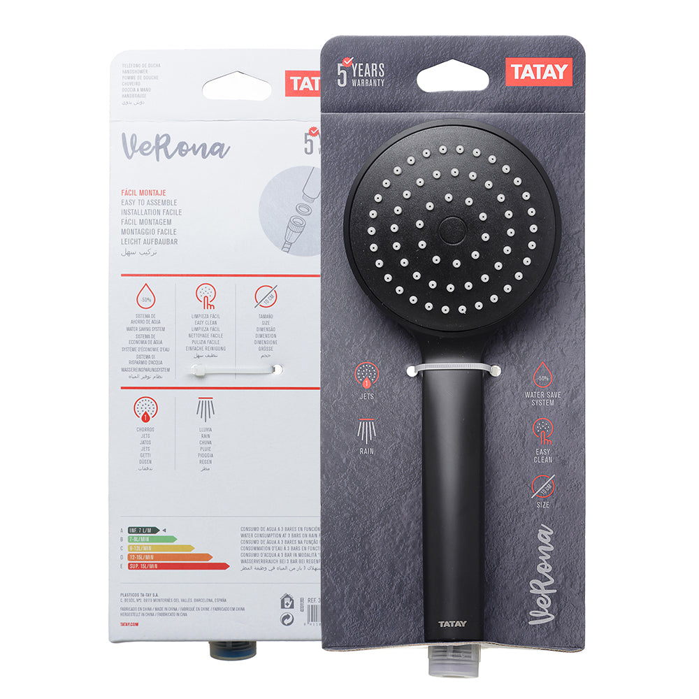 Tatay Handshower VERONA (Black) T3112