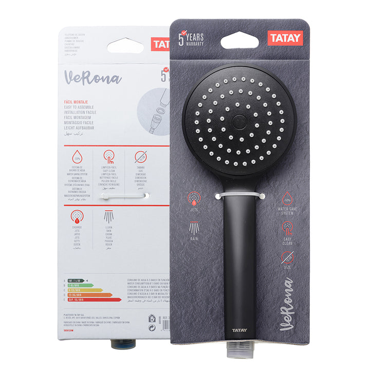 Tatay Handshower VERONA (Black) T3112