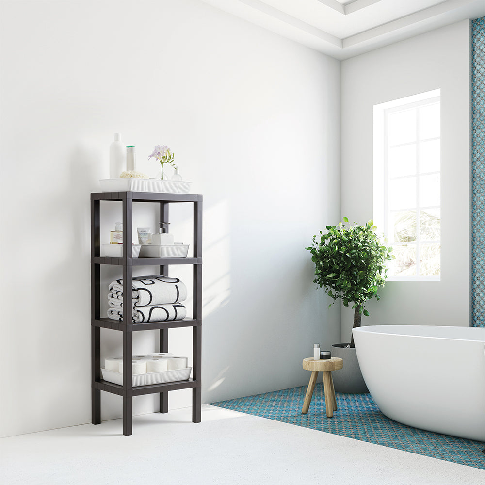 Tatay Rectangular Rack LOMBOK 4 Levels (White) T4812.01