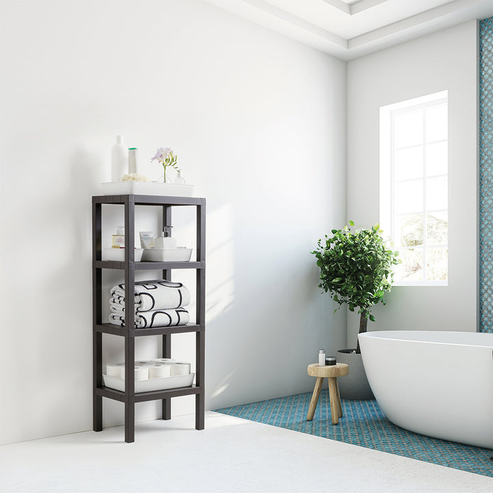 Tatay Rectangular Rack LOMBOK 4 Levels (White) T4812.01
