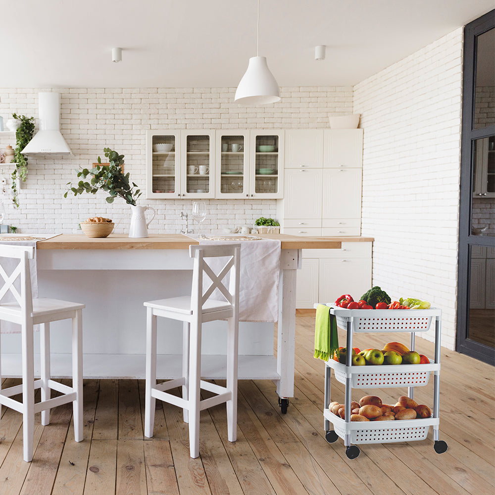 Tatay Vegetables Trolley 3 White T7380.01