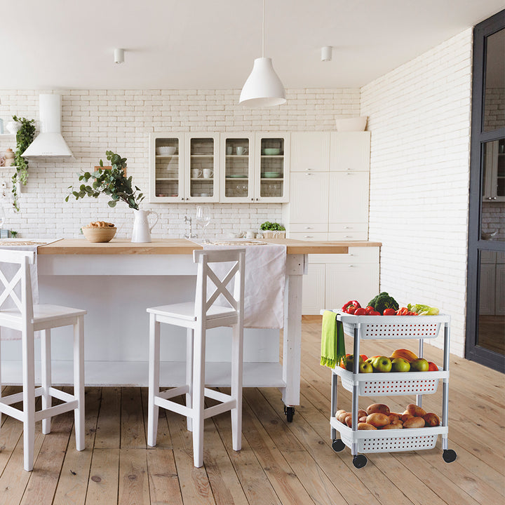 Tatay Vegetables Trolley 3 White T7380.01