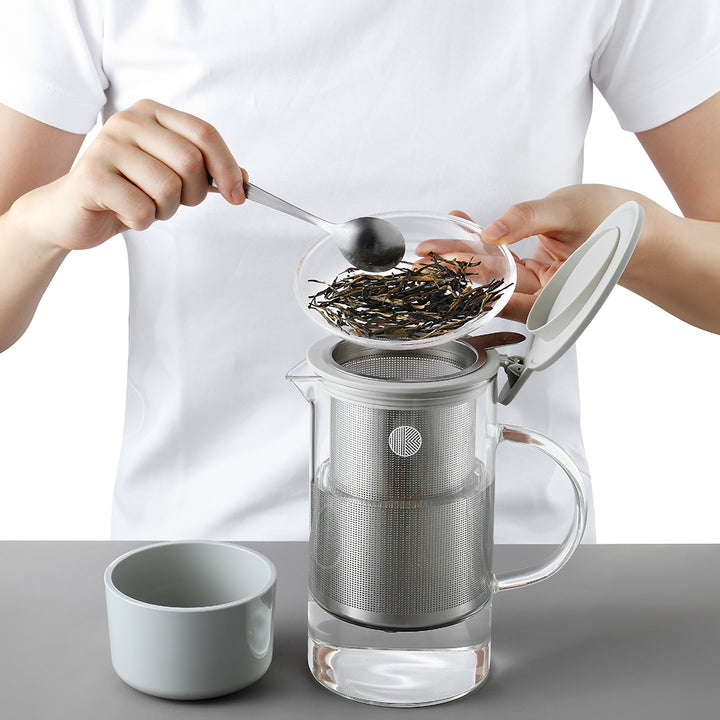 Buydeem Glass Tea Pot with Tea Strainer 800ml