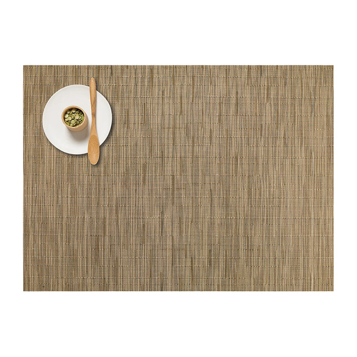 CHILEWICH TerraStrand Microban Bamboo Woven Table Mat 36 x 48 cm, Camel