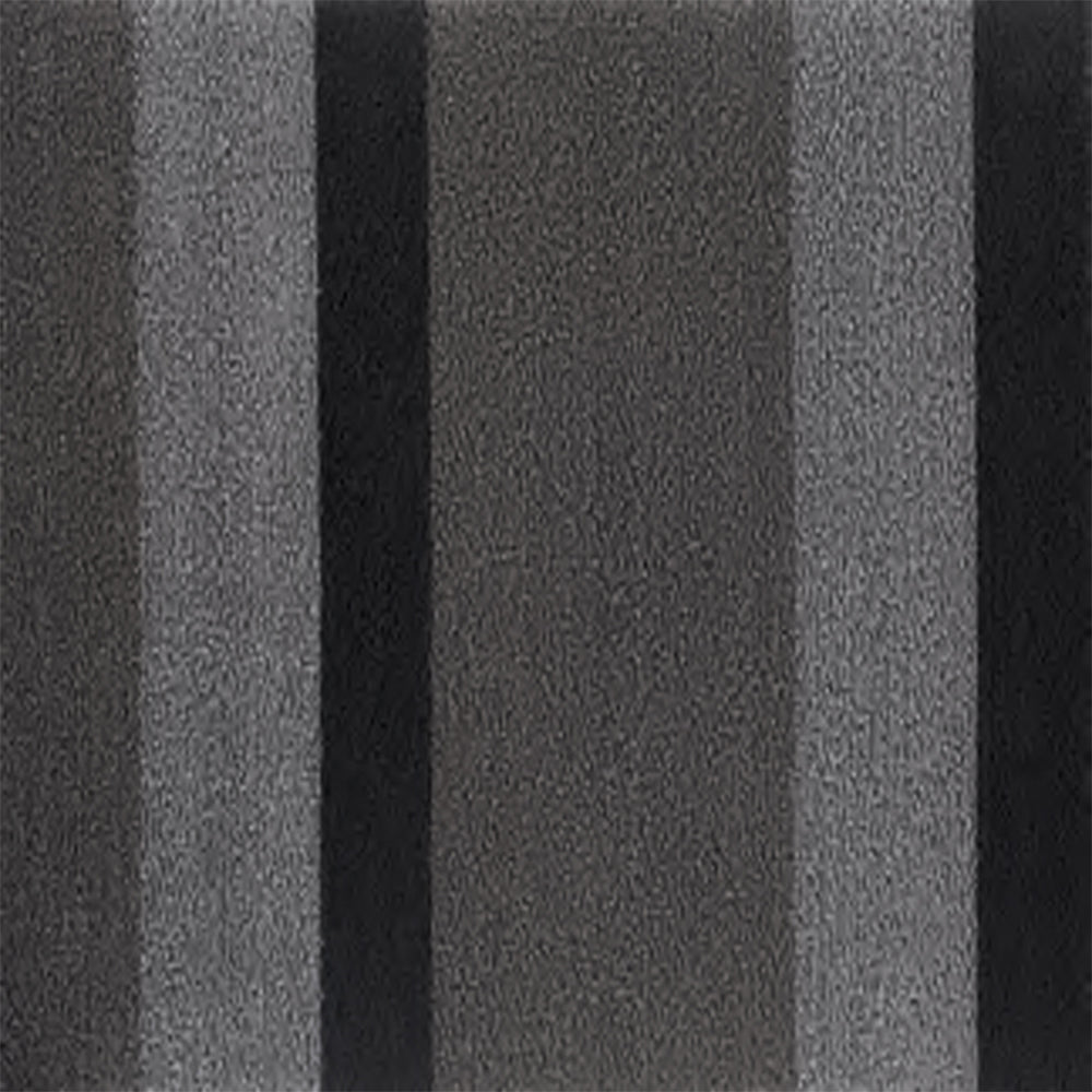 CHILEWICH TerraStrand¬Æ Microban¬Æ Tikar Pintu Jalur Tebal, 46 x 71 sm, Perak/Hitam