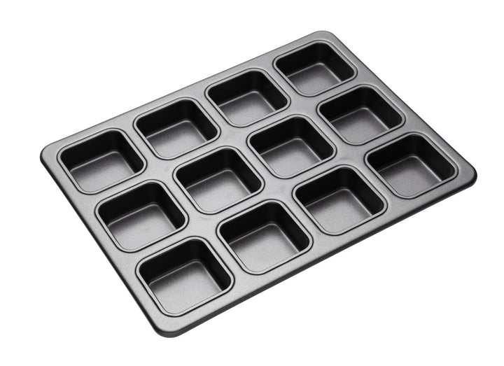 MASTERCLASS Non-Stick 12 Holes Sq Brownie Pan (34X26Cm)