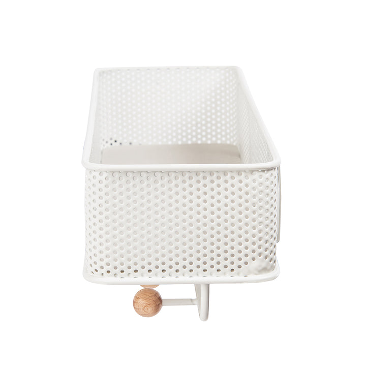 UMBRA Estique Storage Organizer with 5 Hooks, White