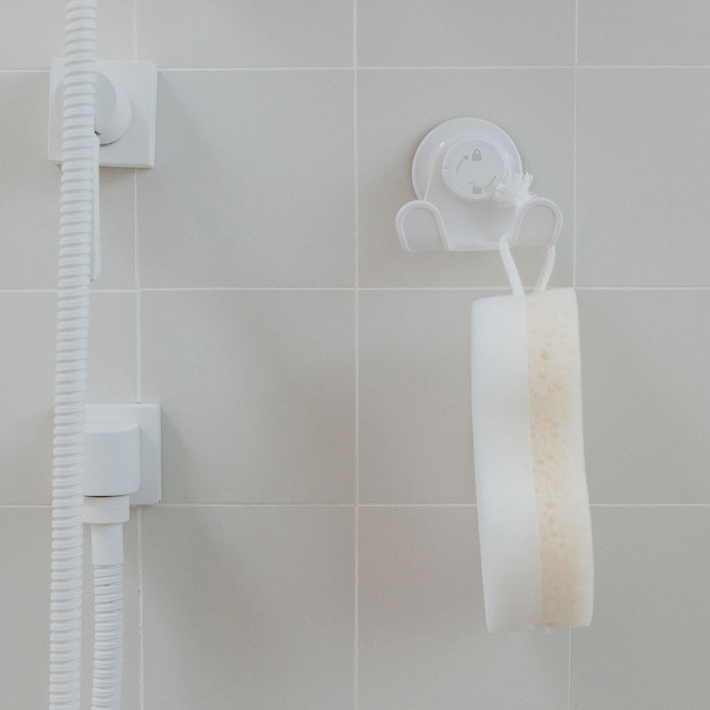 UMBRA Flex Gel-Lock Suction Cup Double Hook, White
