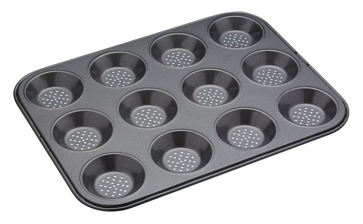 MASTERCLASS Crusty Bake Non-Stick 12 Holes Baking Pan - 32X24Cm