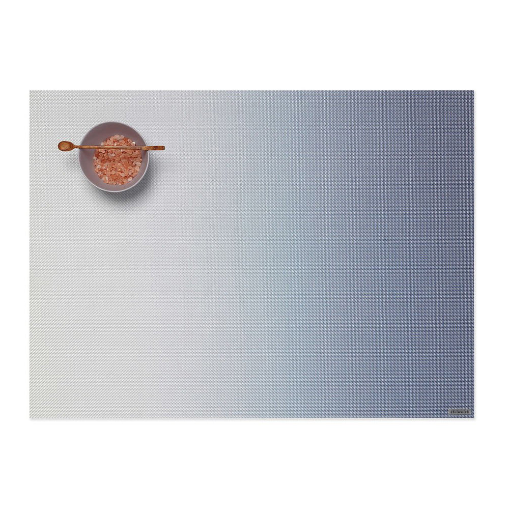 CHILEWICH TerraStrand Microban Glow Woven Table Mat 36 x 48 cm, Indigo